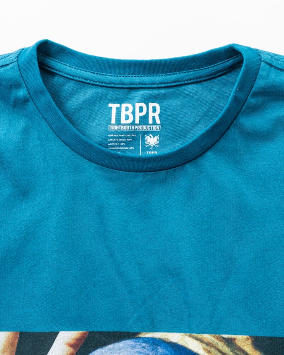 画像2: TIGHTBOOTH/DISTORTION S/S T-SHIRT（Aquamarine）［ディストーションT-26秋冬］ (2)