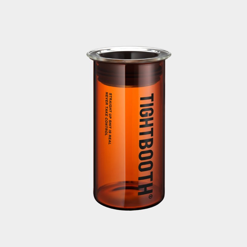 画像1: TIGHTBOOTH/LABEL LOGO CANISTER（Orange）［ラベルロゴキャニスター-26秋冬］