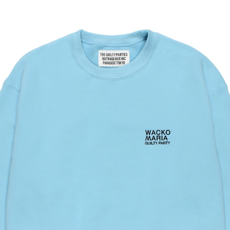 画像3: WACKO MARIA/MIDDLE WEIGHT SWEAT SHIRT（LIGHT BLUE）［クルーネックスウェット-26秋冬］