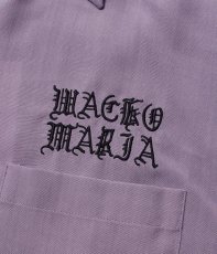 画像4: WACKO MARIA/50'S OPEN COLLAR SHIRT（PURPLE）［50'Sオープンカラーシャツ-26秋冬］ (4)