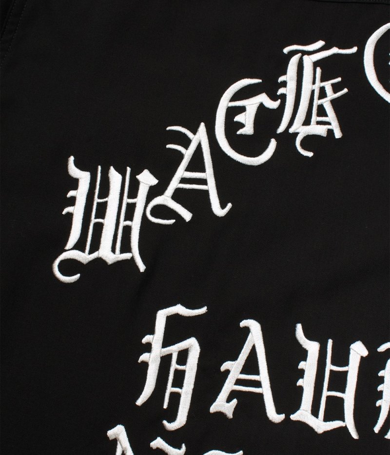 画像3: WACKO MARIA/50'S OPEN COLLAR SHIRT（BLACK）［50'Sオープンカラーシャツ-26秋冬］