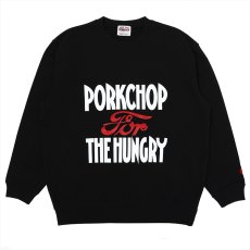 画像1: PORKCHOP/HUNGRY SWEAT（BLACK）［ハングリースウェット-26秋冬］ (1)