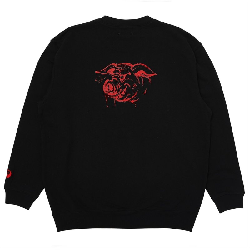 画像2: PORKCHOP/HUNGRY SWEAT（BLACK）［ハングリースウェット-26秋冬］