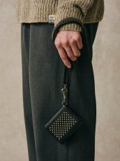 画像6: CALEE/ROUND STUDS LEATHER MULTI WALLET（BLACK）［ラウンドスタッズレザーマルチウォレット-26秋冬］ (6)