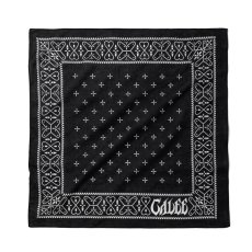 画像1: CALEE/CROSS BANDANA（BLACK）［クロスバンダナ-26秋冬］ (1)