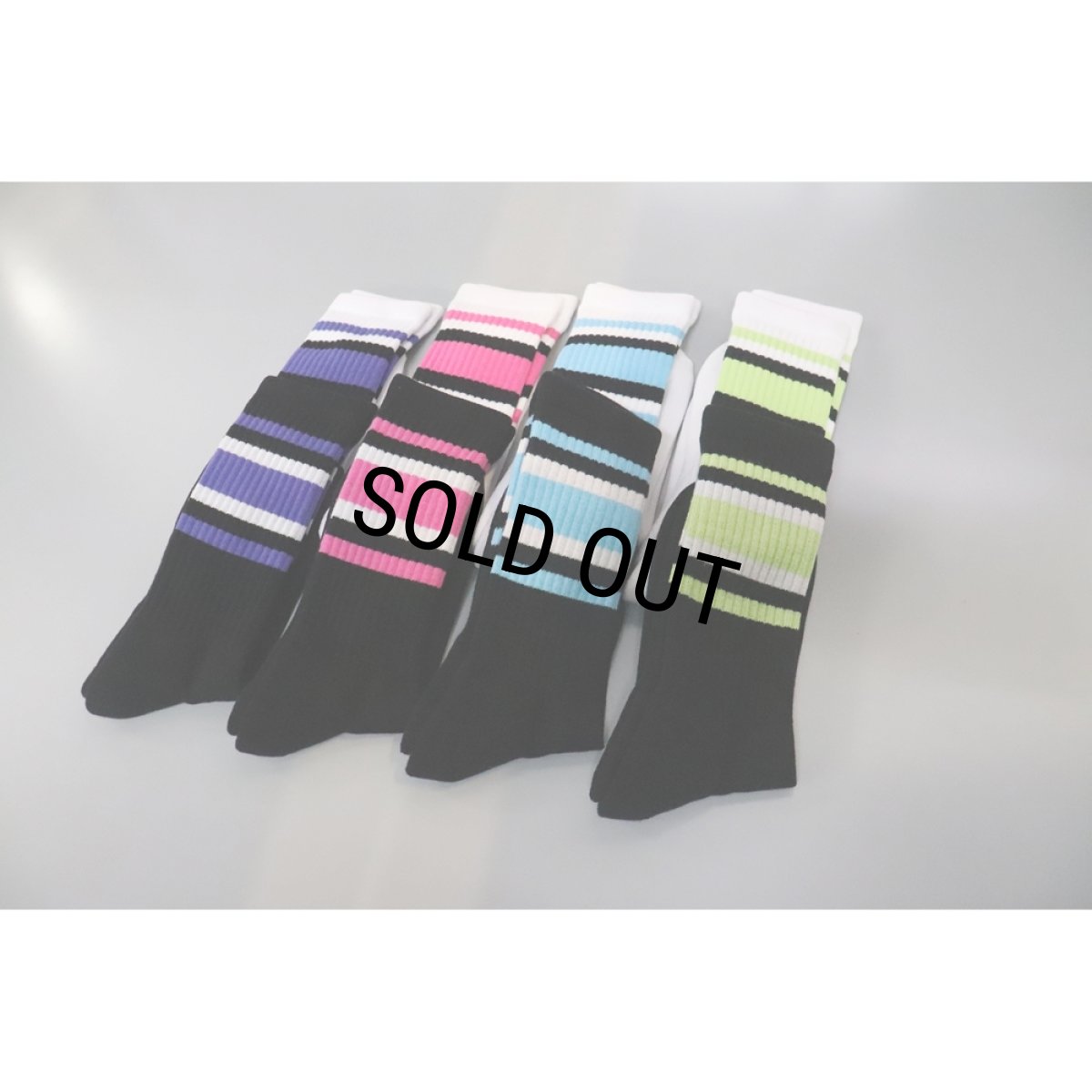 画像2: WACKO MARIA/SPORTS SOCKS（WHITE/PINK）［スポーツソックス-26秋冬］ (2)