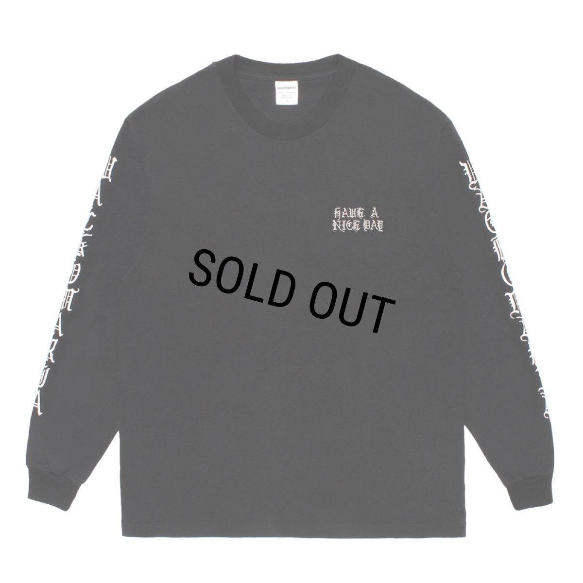 画像1: WACKO MARIA/WASHED HEAVY WEIGHT LONG SLEEVE T-SHIRT（BLACK）［刺繍+プリント長袖T-26秋冬］ (1)
