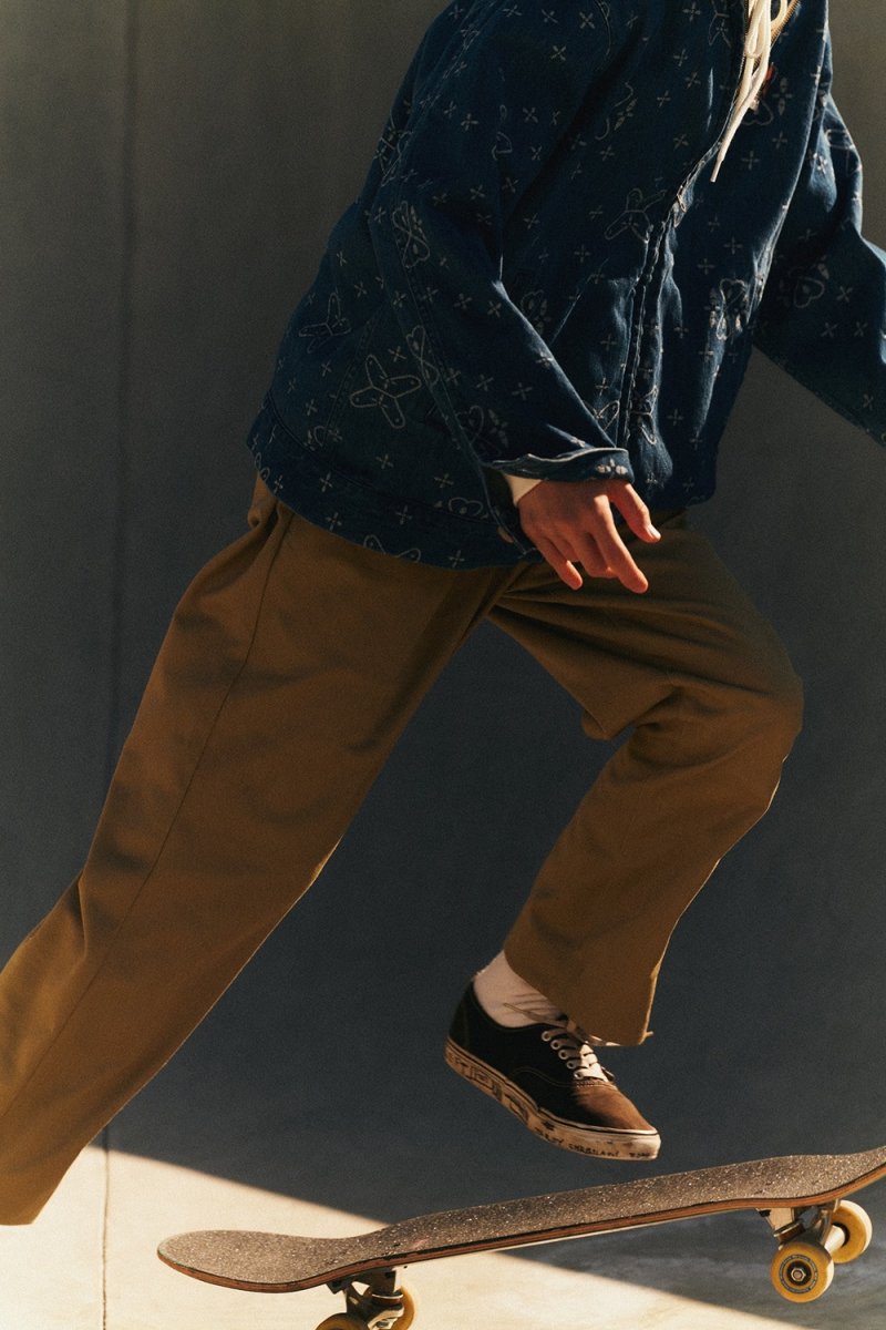 画像11: CALEE/CROSS PATTERN JACQUARD DENIM SWINGTOP（INDIGO BLUE）［デニムスウィングトップ-26秋冬］ (11)