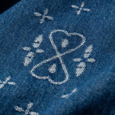 画像7: CALEE/CROSS PATTERN JACQUARD DENIM SWINGTOP（INDIGO BLUE）［デニムスウィングトップ-26秋冬］ (7)