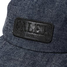 画像4: CALEE/LEATHER WAPPEN DENIM CAP（INDIGO BLUE）［レザーワッペンデニムキャップ-26秋冬］ (4)