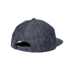 画像2: CALEE/LEATHER WAPPEN DENIM CAP（INDIGO BLUE）［レザーワッペンデニムキャップ-26秋冬］ (2)