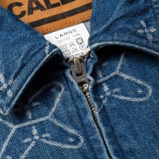 画像4: CALEE/CROSS PATTERN JACQUARD DENIM SWINGTOP（INDIGO BLUE）［デニムスウィングトップ-26秋冬］ (4)