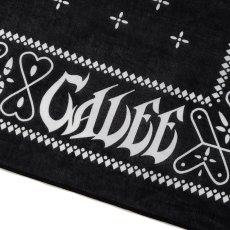 画像2: CALEE/CROSS BANDANA（BLACK）［クロスバンダナ-26秋冬］ (2)