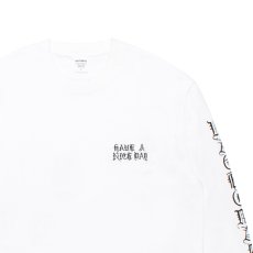 画像2: WACKO MARIA/WASHED HEAVY WEIGHT LONG SLEEVE T-SHIRT（WHITE）［刺繍+プリント長袖T-26秋冬］ (2)