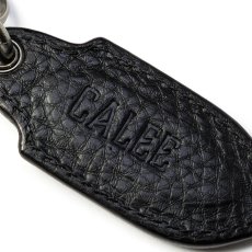 画像3: CALEE/ROUND STUDS LEATHER KEY RING ＜TYPE A＞（BLACK）［ラウンドスタッズレザーキーリング-26秋冬］ (3)