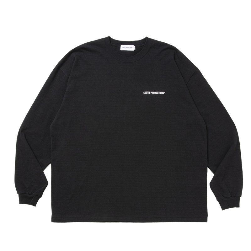 画像1: COOTIE PRODUCTIONS/Raffy Pleated Jersey L/S Tee（Black）［ラフィープリーテッドジャージー長袖T-26秋冬］