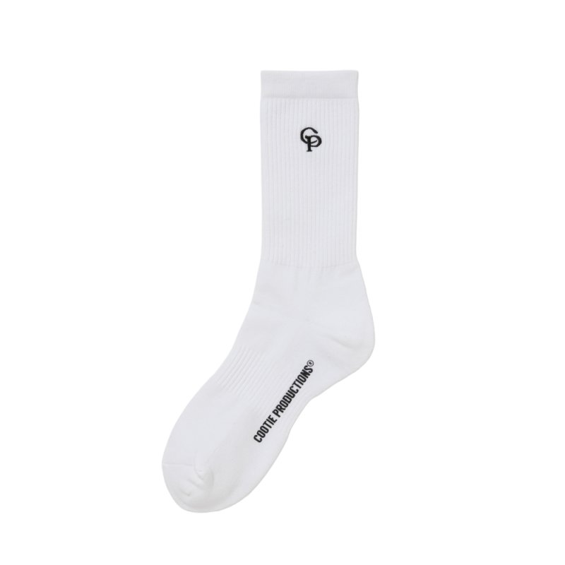 画像1: COOTIE PRODUCTIONS/N/C Middle Socks（White）［ミドルソックス-26秋冬］