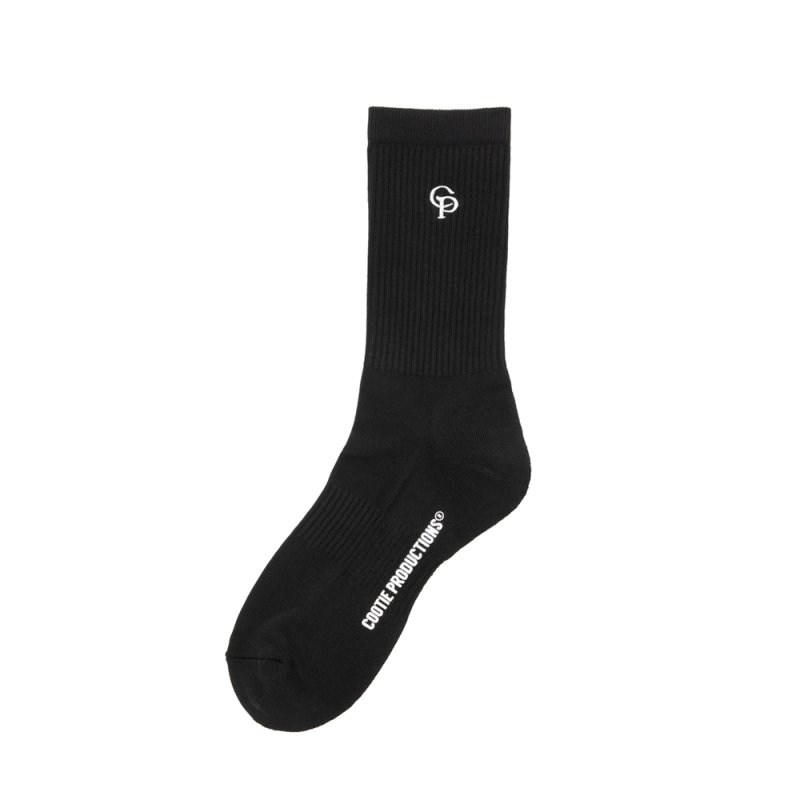 画像1: COOTIE PRODUCTIONS/N/C Middle Socks（Black）［ミドルソックス-26秋冬］