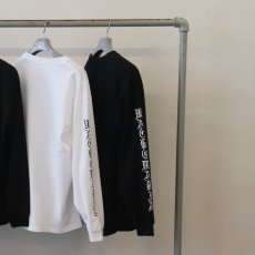 画像6: WACKO MARIA/WASHED HEAVY WEIGHT LONG SLEEVE T-SHIRT（BLACK）［刺繍+プリント長袖T-26秋冬］ (6)