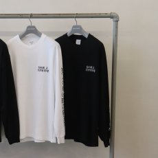 画像5: WACKO MARIA/WASHED HEAVY WEIGHT LONG SLEEVE T-SHIRT（BLACK）［刺繍+プリント長袖T-26秋冬］ (5)