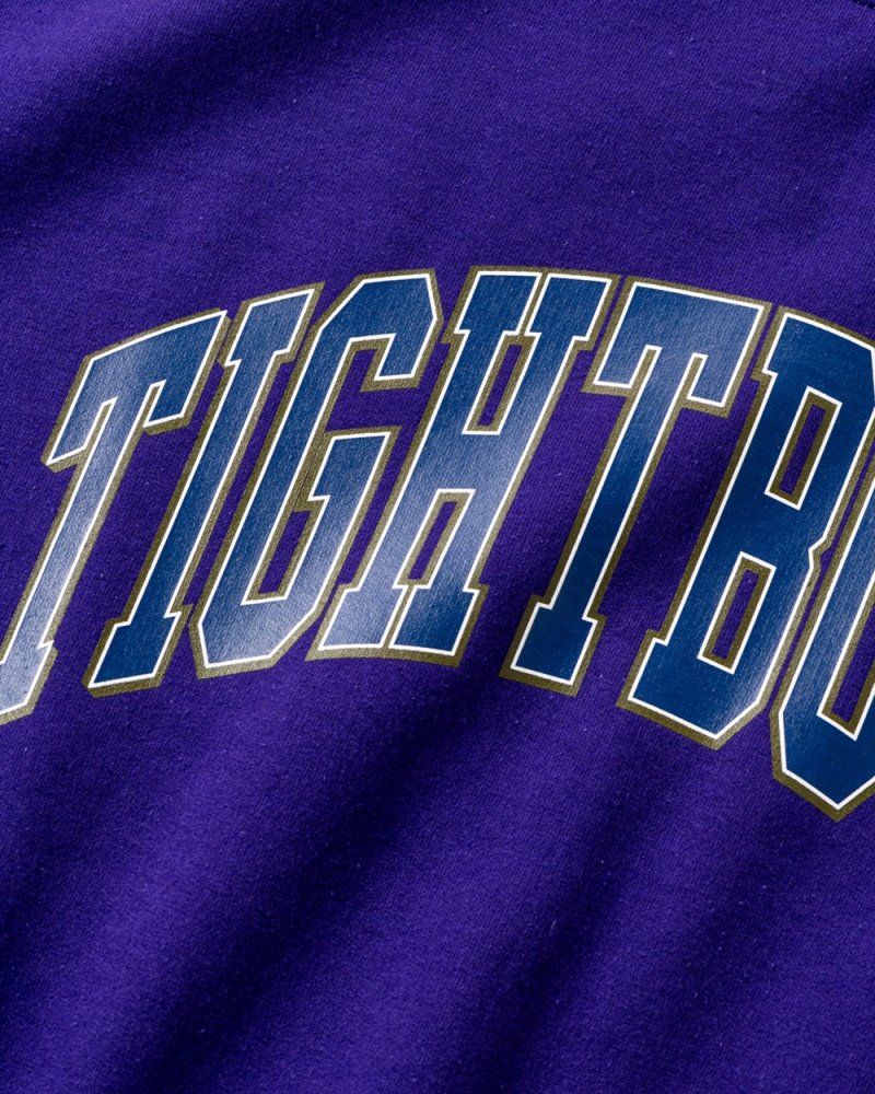 画像2: TIGHTBOOTH/COLLEGE CREW SWEAT（Purple）［カレッジクルースウェット-26秋冬］
