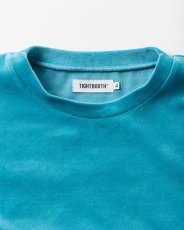 画像2: TIGHTBOOTH/VELOUR L/S CREW（Turquoise）［ベロアクルー-26秋冬］ (2)