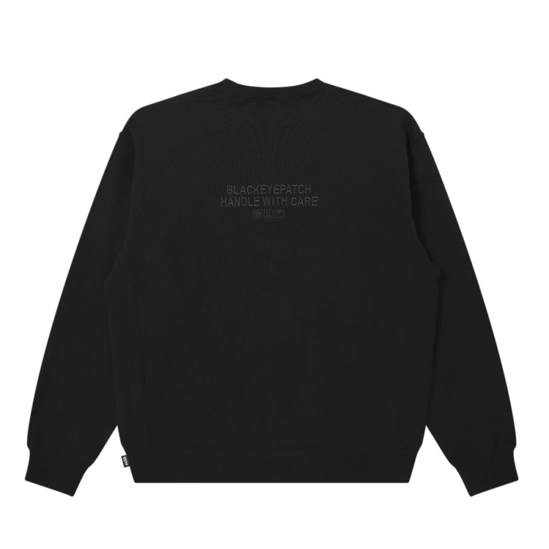 画像2: BlackEyePatch/HWC LABEL CREW SWEAT(BLACK)