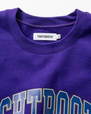 画像2: TIGHTBOOTH/COLLEGE CREW SWEAT（Purple）［カレッジクルースウェット-26秋冬］ (2)
