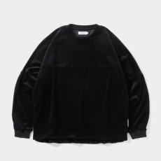 画像1: TIGHTBOOTH/VELOUR L/S CREW（Black）［ベロアクルー-26秋冬］ (1)