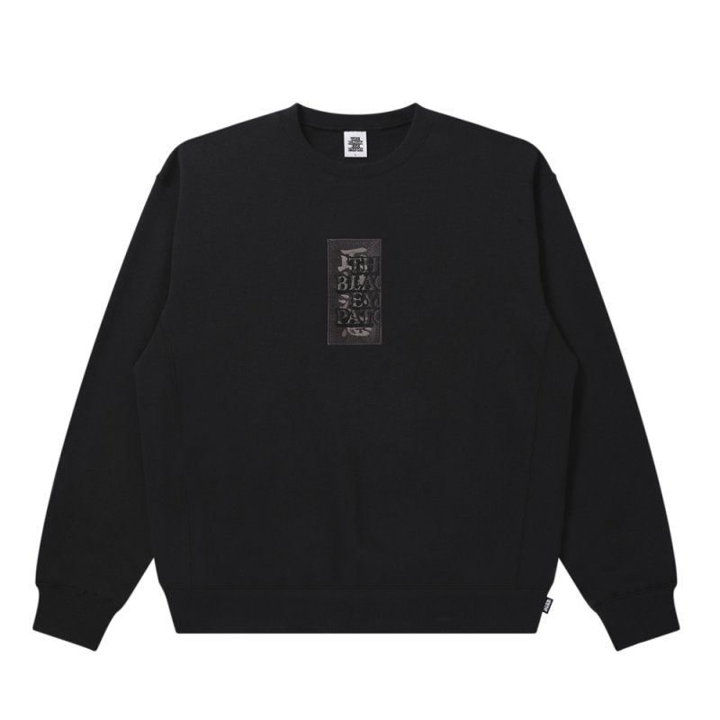 画像1: BlackEyePatch/HWC LABEL CREW SWEAT(BLACK)