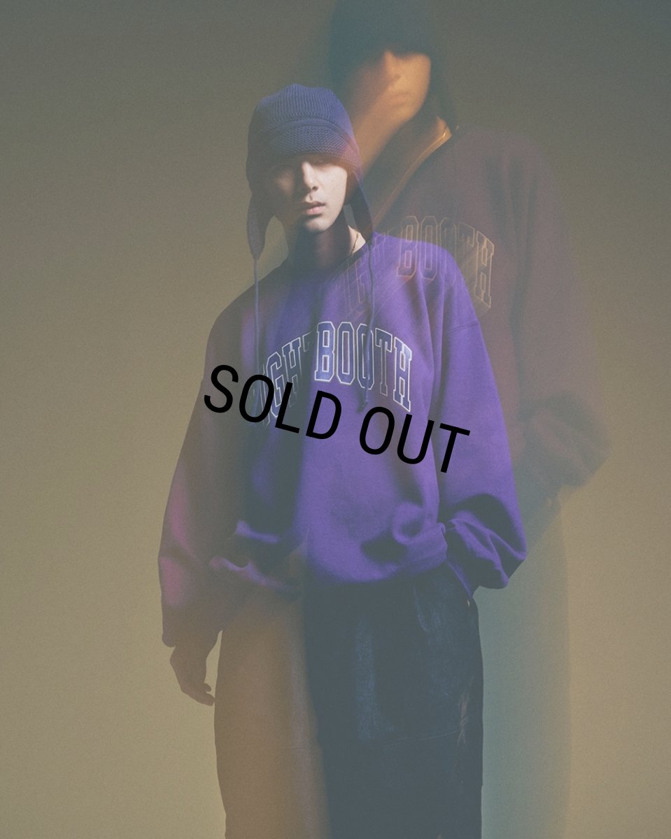 画像5: TIGHTBOOTH/COLLEGE CREW SWEAT（Purple）［カレッジクルースウェット-26秋冬］ (5)