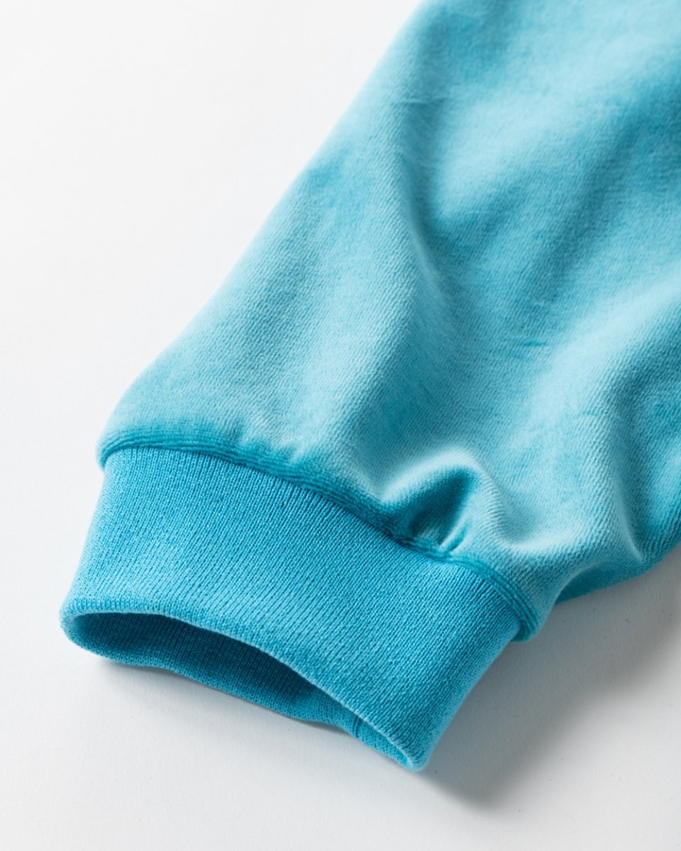 画像5: TIGHTBOOTH/VELOUR L/S CREW（Turquoise）［ベロアクルー-26秋冬］ (5)