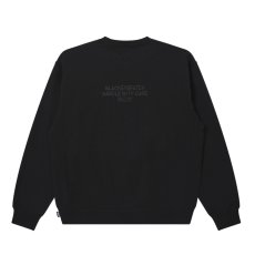 画像2: BlackEyePatch/HWC LABEL CREW SWEAT（BLACK） (2)