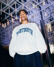 画像2: TIGHTBOOTH/COLLEGE CREW SWEAT（White）［カレッジクルースウェット-26秋冬］ (2)