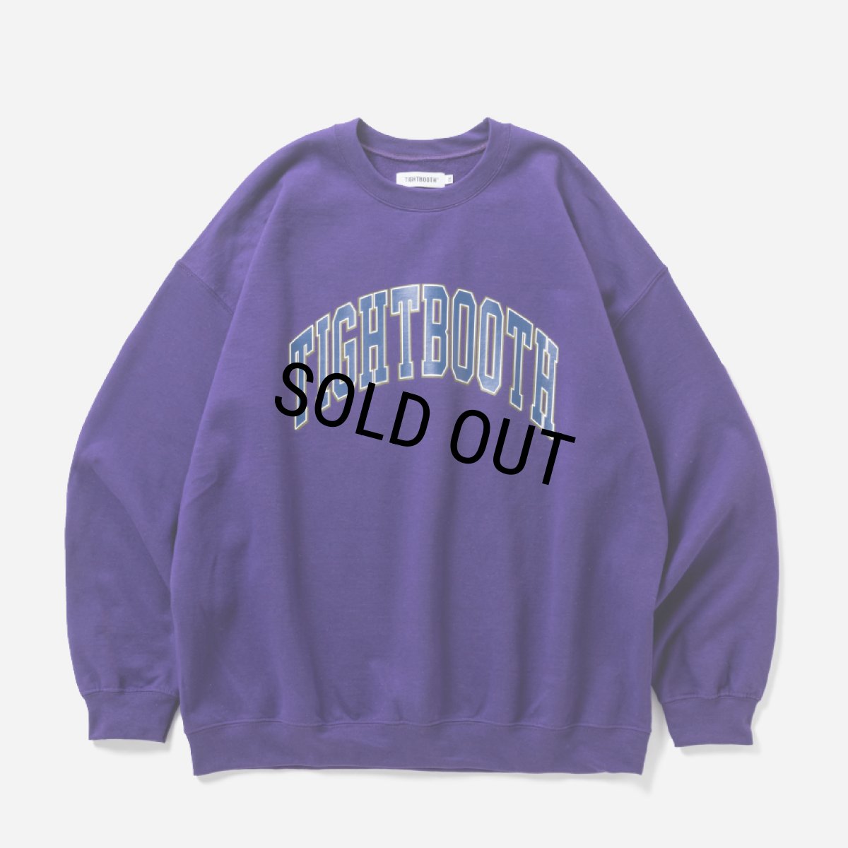 画像1: TIGHTBOOTH/COLLEGE CREW SWEAT（Purple）［カレッジクルースウェット-26秋冬］ (1)