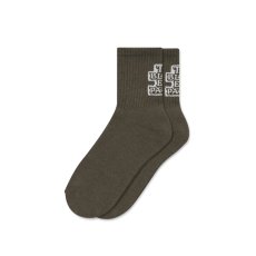 画像1: BlackEyePatch/OG LABEL SHORT SOCKS（OLIVE） (1)