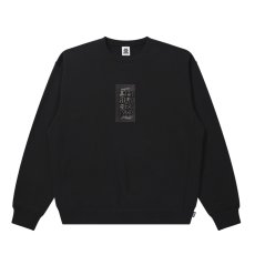 画像1: BlackEyePatch/HWC LABEL CREW SWEAT（BLACK） (1)