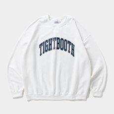 画像1: TIGHTBOOTH/COLLEGE CREW SWEAT（White）［カレッジクルースウェット-26秋冬］ (1)