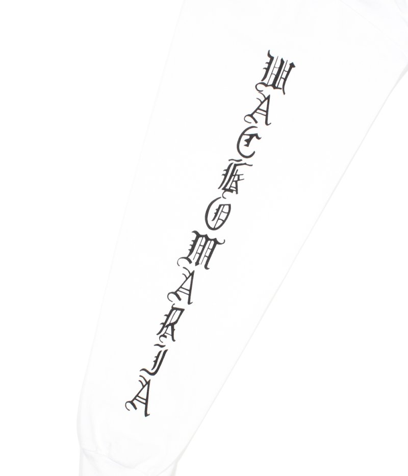 画像3: WACKO MARIA/WASHED HEAVY WEIGHT LONG SLEEVE T-SHIRT（WHITE）［刺繍+プリント長袖T-26秋冬］