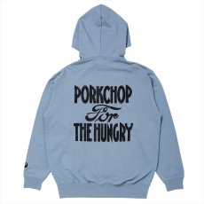 画像1: PORKCHOP/HUNGRY ZIP UP HOODIE（STONE BLUE）［ハングリージップアップフーディー-26秋冬］ (1)