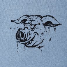 画像4: PORKCHOP/HUNGRY ZIP UP HOODIE（STONE BLUE）［ハングリージップアップフーディー-26秋冬］ (4)