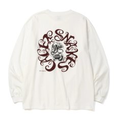 画像1: CALEE/VINTAGE TYPE CALEE SNAKES L/ S TEE（WHITE）［プリント長袖T-26秋冬］ (1)