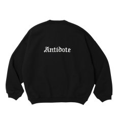 画像1: ANTIDOTE BUYERS CLUB/ASIC Crewneck Sweat Shirt（Pure Black） (1)