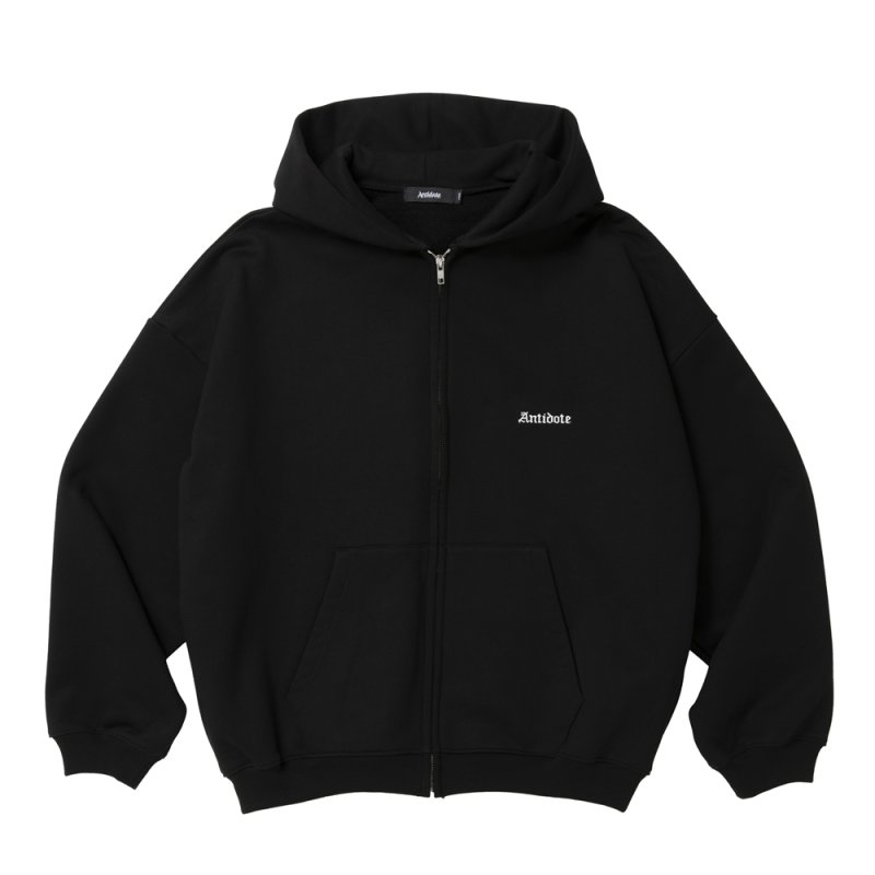 画像1: ANTIDOTE BUYERS CLUB/ASIC Sweat Zip Parka（Pure Black）