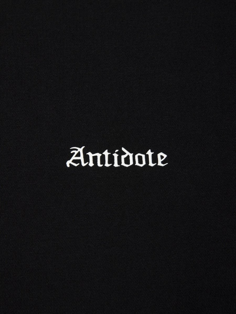 画像4: ANTIDOTE BUYERS CLUB/ASIC Crewneck Sweat Shirt（Pure Black） (4)