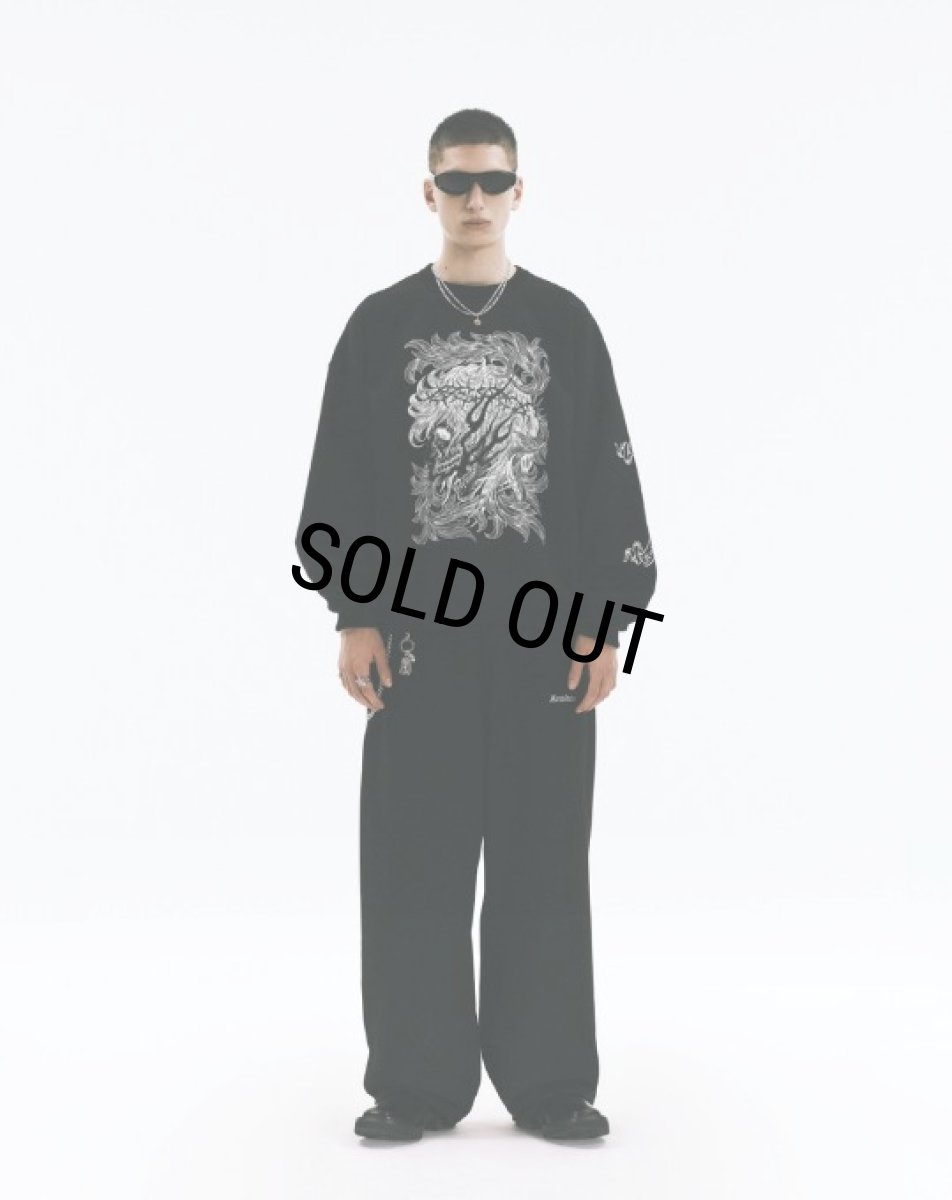 画像6: ANTIDOTE BUYERS CLUB/ASIC Wide Easy Sweat Pants（Pure Black） (6)