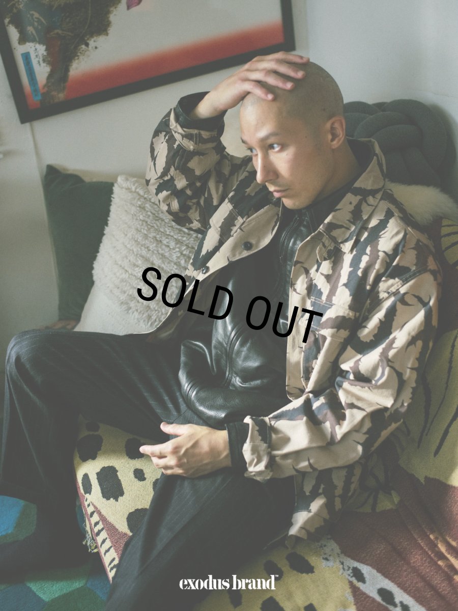画像4: exodus brand/TRIBAL CAMO BDU JACKET（BEIGE）［トライバルカモBDUジャケット-26秋冬］ (4)