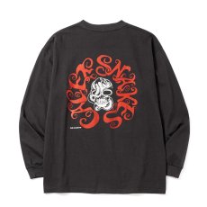 画像1: CALEE/VINTAGE TYPE CALEE SNAKES L/ S TEE（INK BLACK）［プリント長袖T-26秋冬］ (1)