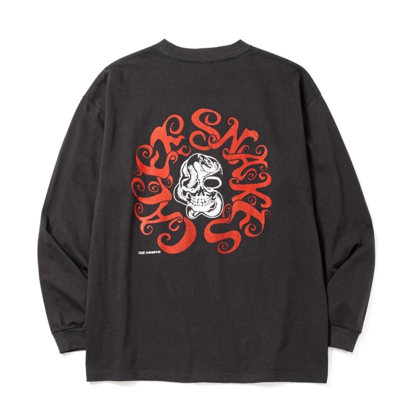 画像2: CALEE/VINTAGE TYPE CALEE SNAKES L/ S TEE（INK BLACK）［プリント長袖T-26秋冬］