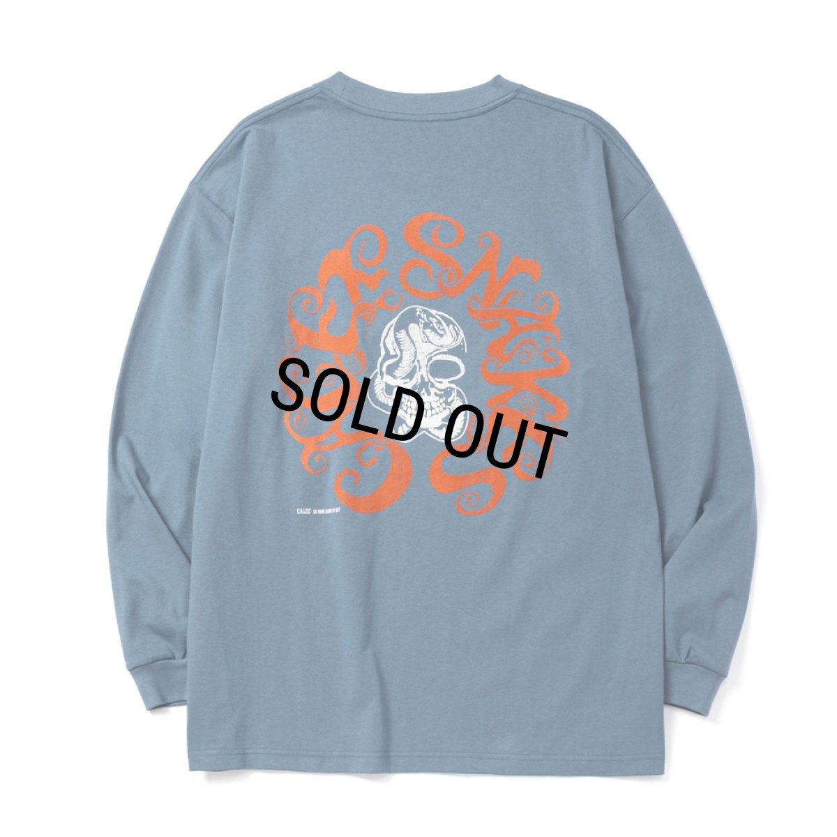 画像1: CALEE/VINTAGE TYPE CALEE SNAKES L/ S TEE（Lt.BLUE）［プリント長袖T-26秋冬］ (1)